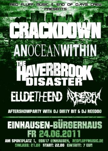 CRACKDOWN, AN OCEAN WITHIN, THE HAVERBROOK DISASTER, ELUDE THE END, A DREADFUL VISION