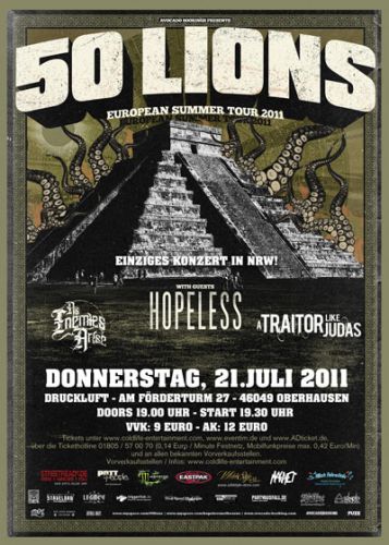 50 LIONS, HOPELESS, A TRAITOR LIKE JUDAS, AS ENEMIES ARISE