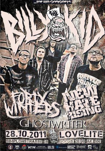 BILLY THE KID, FORTY WINTERS, NEW HATE RISING, GHOSTWRITER