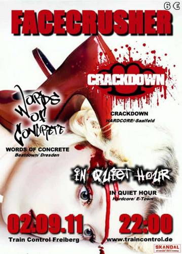 CRACKDOWN, WORDS OF CONCRETE, IN QUIET HOUR CRACKDOWN, WORDS OF CONCRETE, IN QUIET HOUR