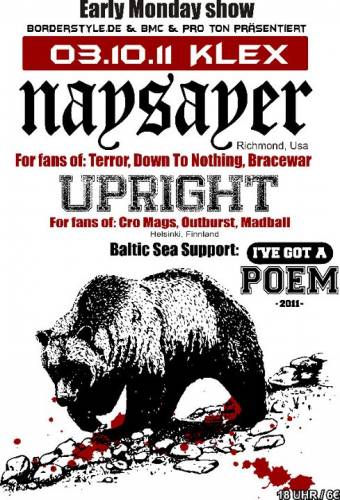 NAYSAYER, UPRIGHT , IVE GOT A POE NAYSAYER, UPRIGHT , IVE GOT A POE