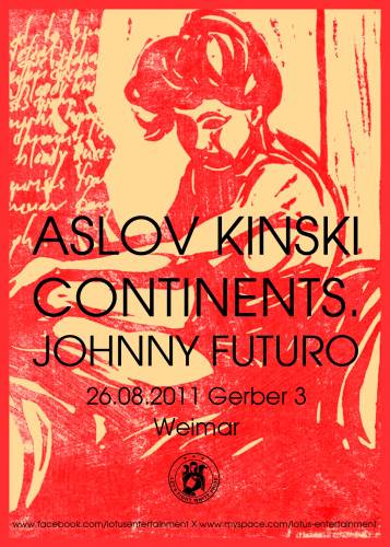 ASLOV KINSKI, CONTINENTS, JOHNNY FUTURO