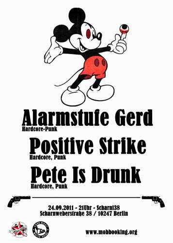 ALARMSTUFE GERD, POSITIVE STRIKE, PETE IS DRUNK ALARMSTUFE GERD, POSITIVE STRIKE, PETE IS DRUNK