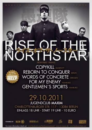 COPYKILL, RISE OF THE NORTHSTAR, REBORN TO CONQUER, FOR MY ENEMY, WORDS OF CONCRETE, GENTLEMEN\'S SPORTS