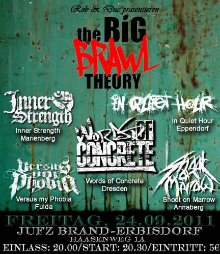 SHOOT ON MARROW, VERSUS MY PHOBIA, IN QUIET HOUR, INNER STRENGTH, WORDS OF CONCRETE SHOOT ON MARROW, VERSUS MY PHOBIA, IN QUIET HOUR, INNER STRENGTH, WORDS OF CONCRETE