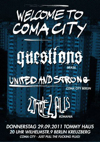 UNITED AND STRONG, QUESTIONS, WHITE WALLS UNITED AND STRONG, QUESTIONS, WHITE WALLS