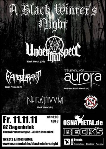 UNDER THAT SPELL, FALLEN TYRANT, TRAEUMEN VON AURORA, NEGATIVVM