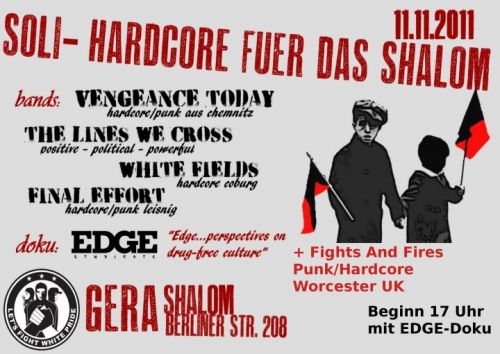VENGEANCE TODAY, THE LINES WE CROSS, WHITE FIELDS, FINAL EFFORT, FIGHTS AND FIRES