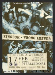 XKINGDOMX, WRONG ANSWER, THE LINES WE CROSS