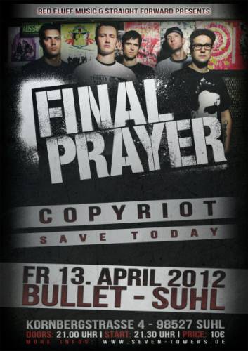 FINAL PRAYER, COPYRIOT, SAVE TODAY