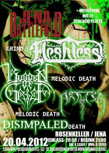 FLESHLESS, BURDEN OF GRIEF, ARTLESS, DISIMPALED FLESHLESS, BURDEN OF GRIEF, ARTLESS, DISIMPALED