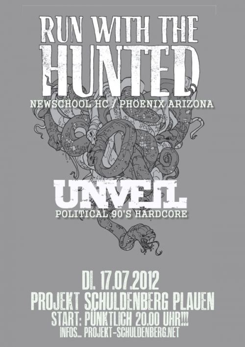 RUN WITH THE HUNTED, UNVEIL