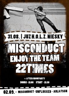 MISCONDUCT, ENJOY THE TEAM, 22 TIMES MISCONDUCT, ENJOY THE TEAM, 22 TIMES