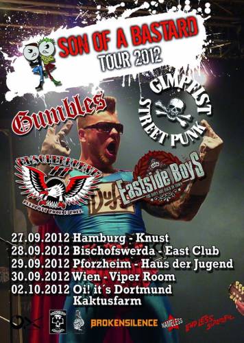 GIMP FIST, GUMBLES, EASTSIDE BOYS, EMSCHERKURVE77