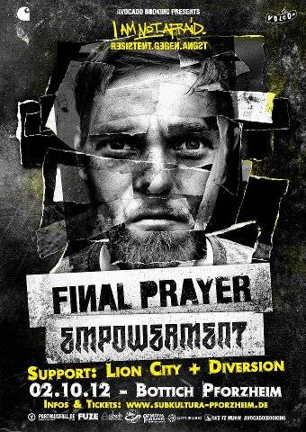 FINAL PRAYER, EMPOWERMENT, LION CITY, DIVERSION