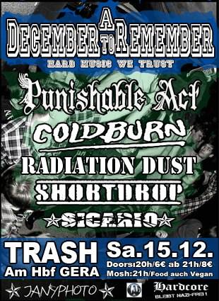 PUNISHABLE ACT, COLDBURN, SHORTDROP, RADIATION DUST, SICARIO PUNISHABLE ACT, COLDBURN, SHORTDROP, RADIATION DUST, SICARIO
