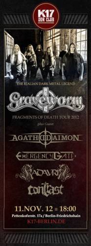 GRAVEWORM, AGATHODAIMON, EMERGENCY GATE, KADAVRIK GRAVEWORM, AGATHODAIMON, EMERGENCY GATE, KADAVRIK