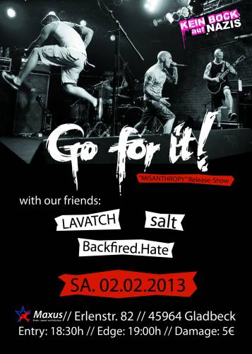 GO FOR IT!, LAVATCH, SALT, BACKFIRED.HATE