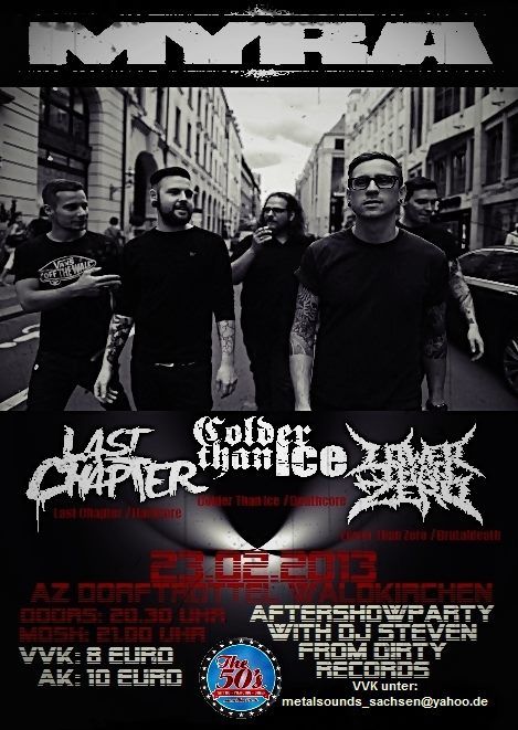 MYRA, LOWER THAN ZERO, LAST CHAPTER, COLDER THAN ICE MYRA, LOWER THAN ZERO, LAST CHAPTER, COLDER THAN ICE