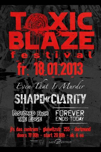 FOREVER ENDS TODAY, SHAPE MY CLARITY, EVEN THAT IS MURDER, POSTCARD FROM THE EDGE