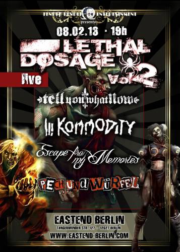 TELL YOU WHAT NOW, ILL KOMMODITY, ESCAPE FROM MY MEMORIES, PECH & WÜRFEL