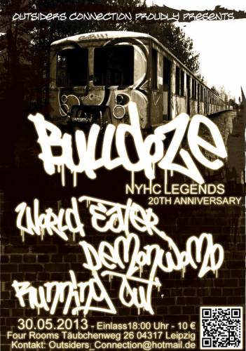 BULLDOZE, WORLD EATER, DEMONWOMB, RUNNING OUT BULLDOZE, WORLD EATER, DEMONWOMB, RUNNING OUT