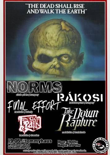 NORMS, RAKOSI, FINAL EFFORT, TAKE DOWN RAPTURE, FACE YOUR PAIN NORMS, RAKOSI, FINAL EFFORT, TAKE DOWN RAPTURE, FACE YOUR PAIN