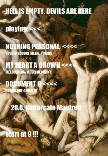 NOTHING PERSONAL, MY HEART A CROWN, DOCUMENT 6 NOTHING PERSONAL, MY HEART A CROWN, DOCUMENT 6