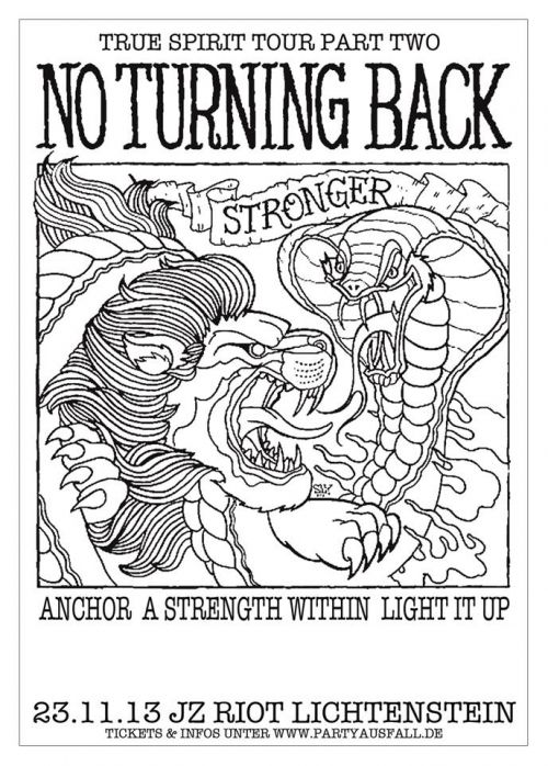 NO TURNING BACK , ANCHOR, A STRENGTH WITHIN, LIGHT IT UP