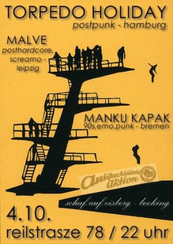 TORPEDO HOLIDAY, MANKU KAPAK, MALVE