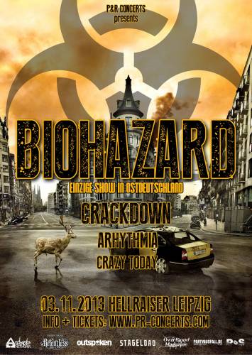 BIOHAZARD, CRACKDOWN, ARHYTHMIA, CRAZY TODAY BIOHAZARD, CRACKDOWN, ARHYTHMIA, CRAZY TODAY