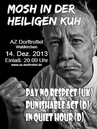 PAY NO RESPECT, PUNISHABLE ACT, IN QUIT HOUR PAY NO RESPECT, PUNISHABLE ACT, IN QUIT HOUR
