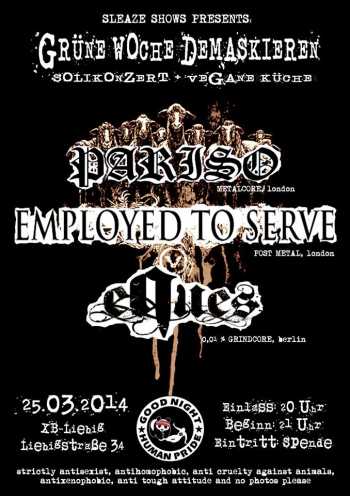 PARISO, EMPLOYED TO SERVE, EQUES PARISO, EMPLOYED TO SERVE, EQUES