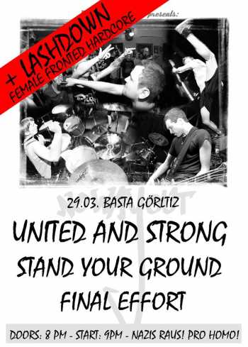 UNITED AND STRONG, REFLECTIONS, FINAL EFFORT, LASHDOWN