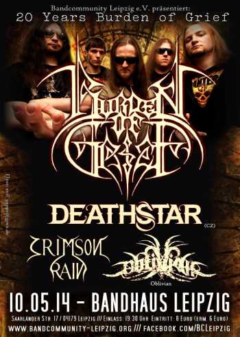 BURDEN OF GRIEF, DEATHSTAR, CRIMSON RAIN, OBLIVIAN