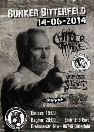 WHEN HEAVENS COLLIDE, SHIQADI, ACROSS THE SILENCE, ONE MINUTE SHIT, CHAMBER OF MALICE