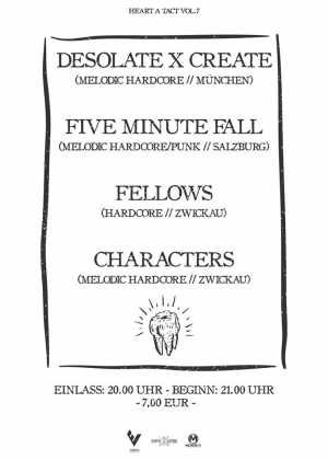 DESOLATE X CREATE, FIVE MINUTE FALL, FELLOWS, CHARACTERS
