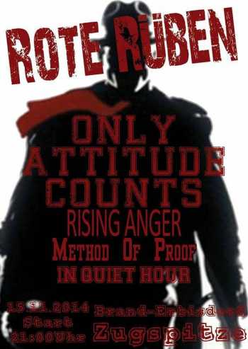 ONLY ATTITUDE COUNTS, RISING ANGER, IN QUIET HOUR, METHOD OF PROOF