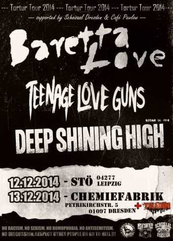 BARETTA LOVE, TEENAGE LOVE GUNS, TILIDIN, DEEP SHINING HIGH