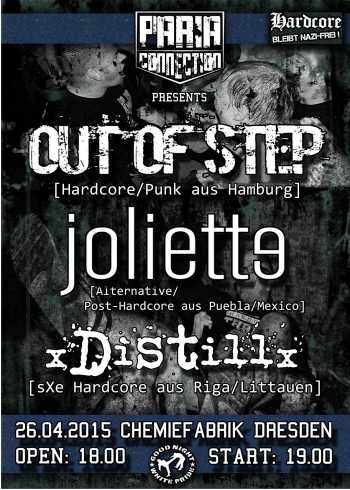 OUT OF STEP, JOLIETTE, XDISTILLX